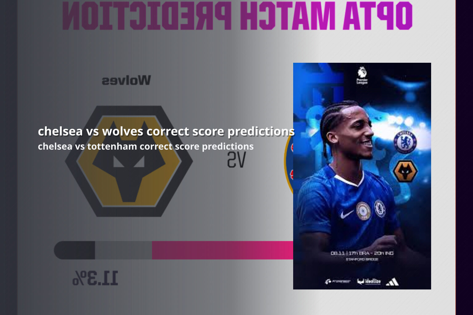 chelsea vs wolves correct score predictions chelsea vs tottenham correct score predictions