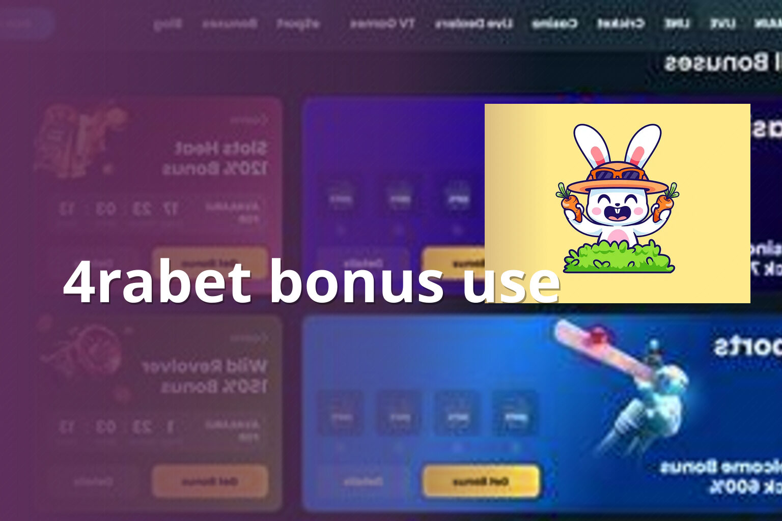 4rabet bonus use - gaming_brand