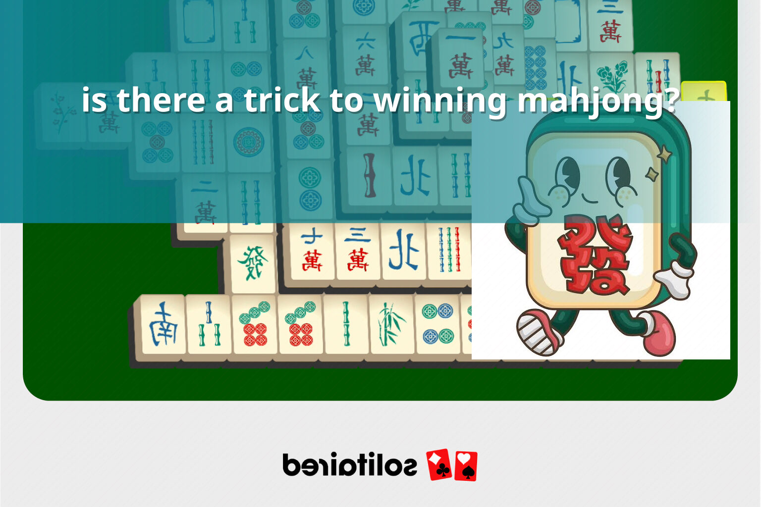 is there a trick to winning mahjong? - slots
