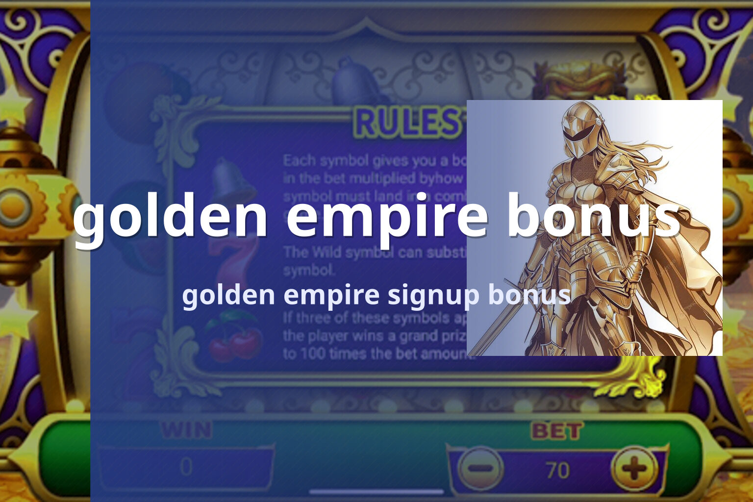 golden empire bonus golden empire signup bonus