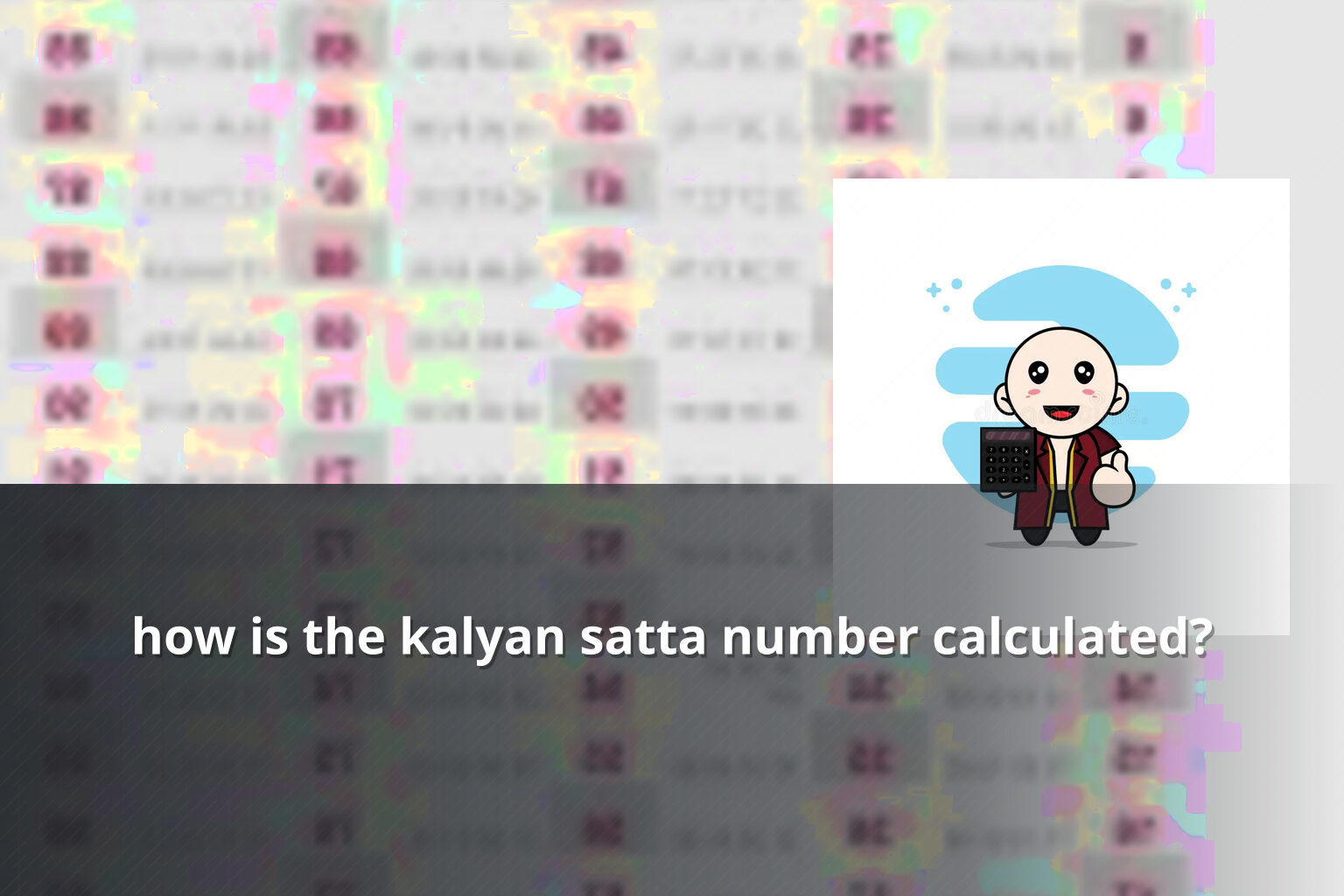 how is the kalyan satta number calculated? - matka_satta
