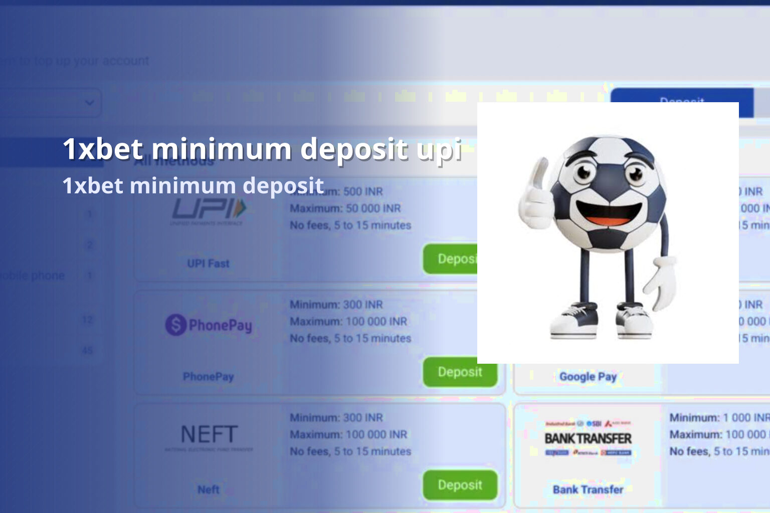 1xbet minimum deposit upi - gaming_brand