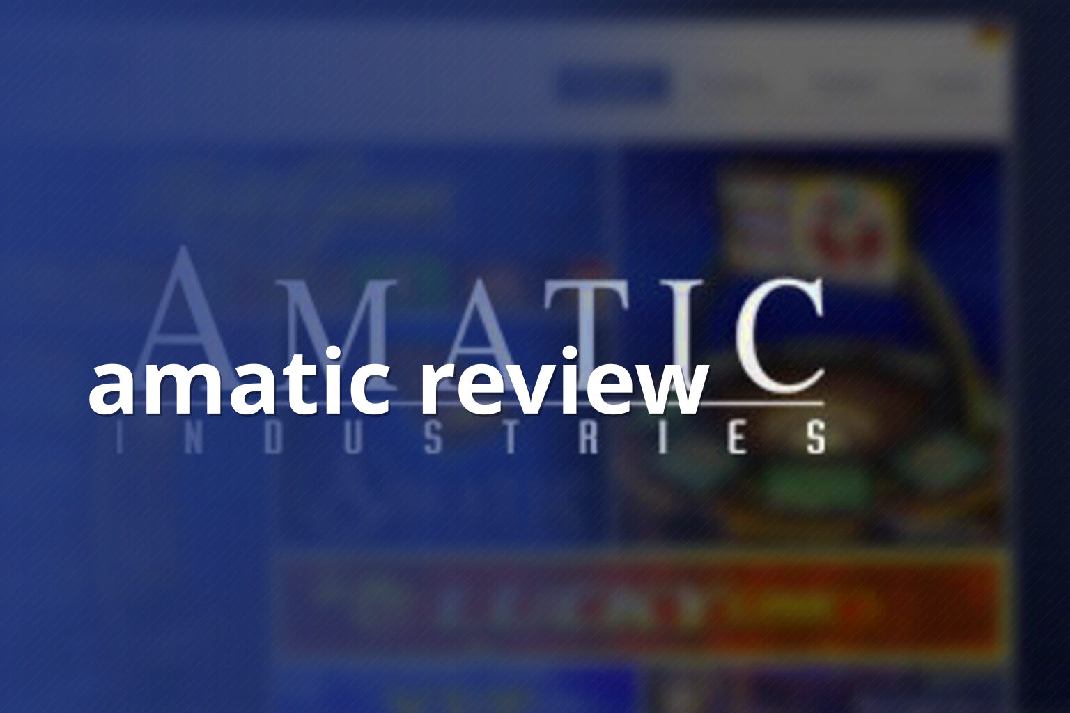 amatic review - gaming_brand