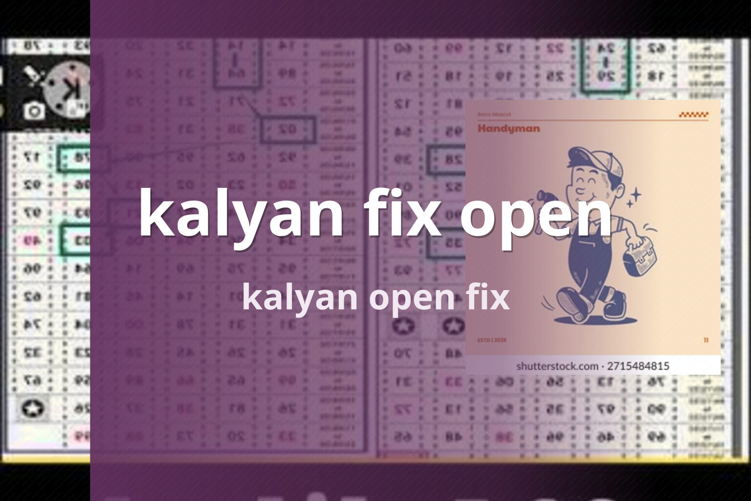 kalyan fix open kalyan open fix