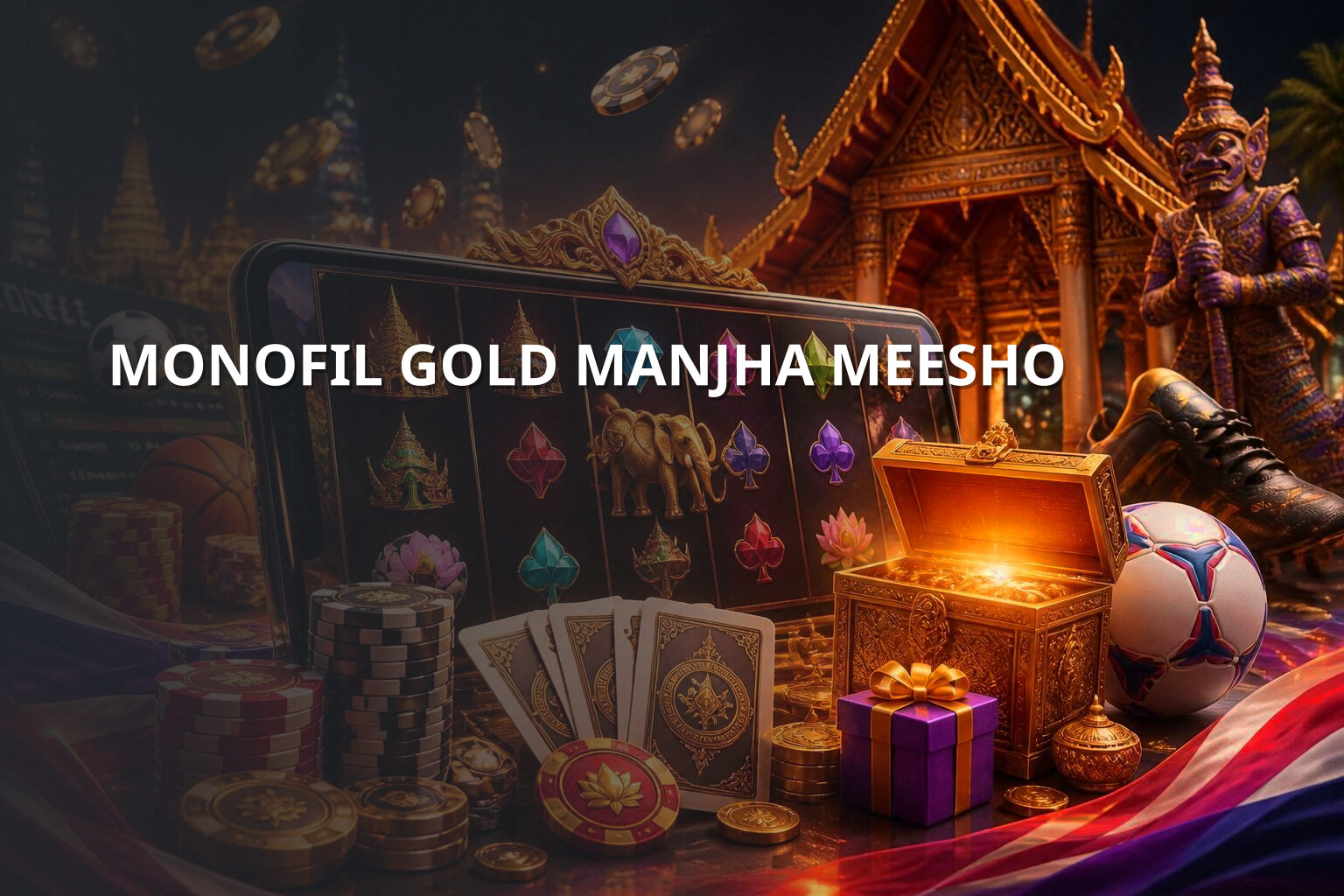 MONOFIL GOLD MANJHA MEESHO - ecommerce product