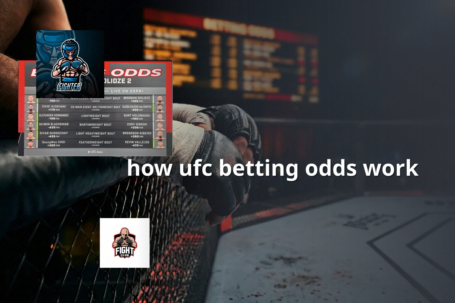 how ufc betting odds work - การพนัน