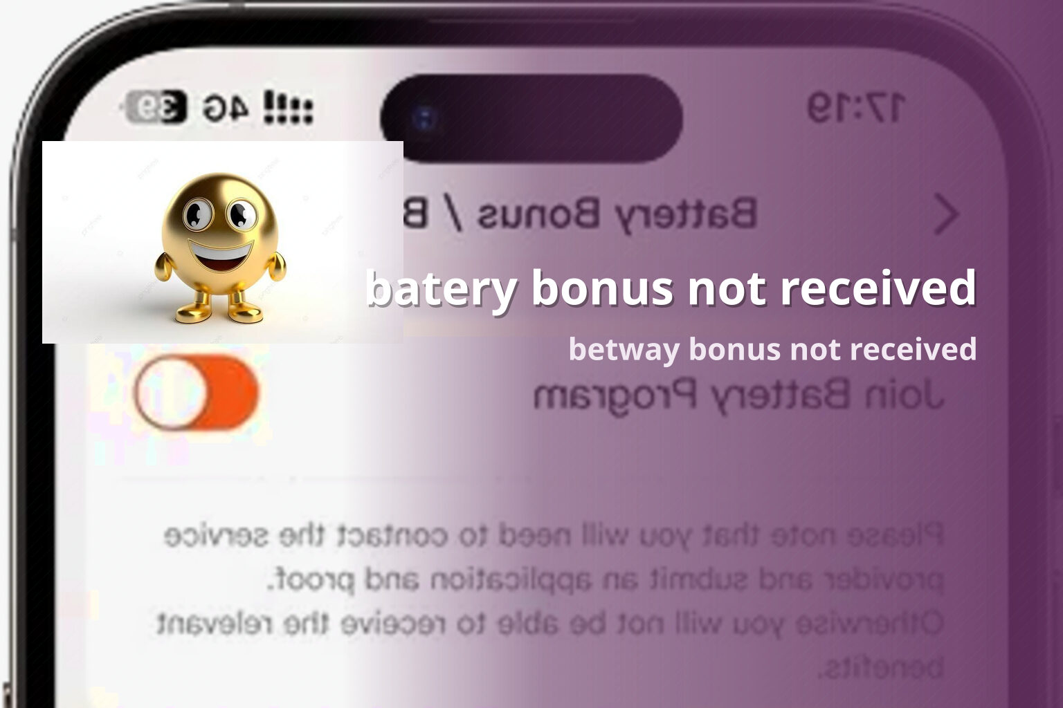 batery bonus not received betway bonus not received