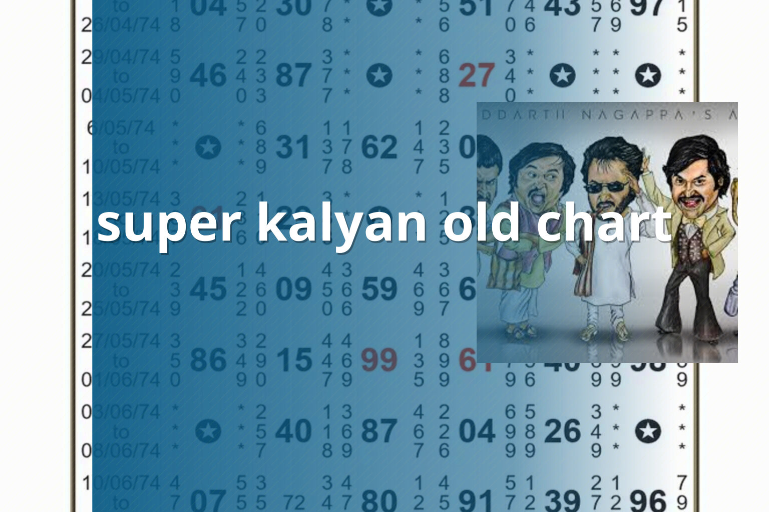 super kalyan old chart - matka_satta