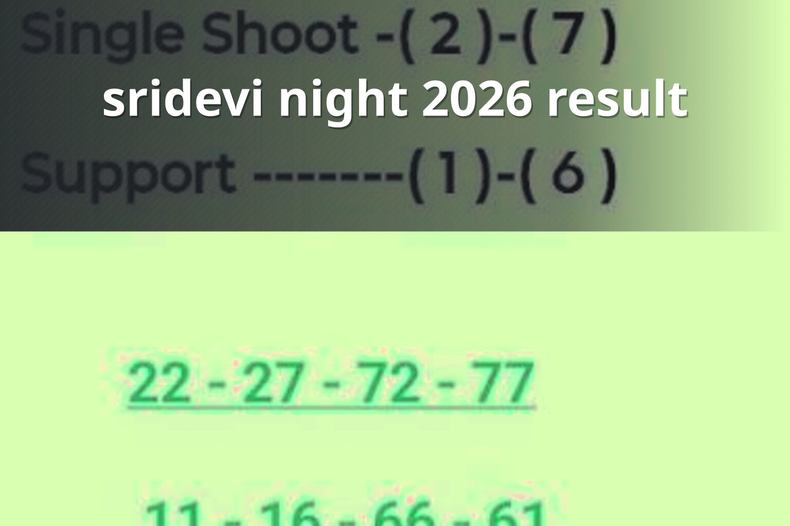 sridevi night 2026 result - matka_satta