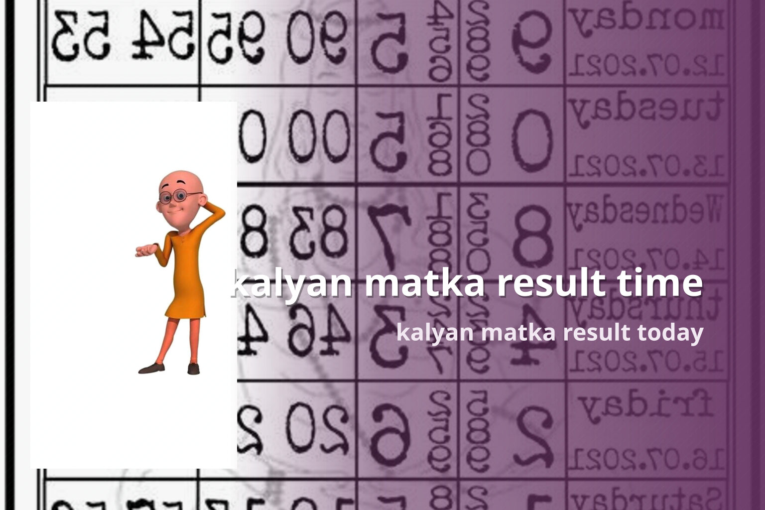 kalyan matka result time kalyan matka result today