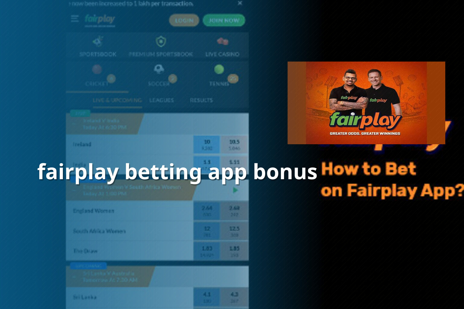 fairplay betting app bonus - การพนัน