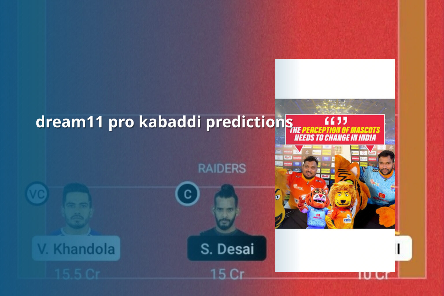 dream11 pro kabaddi predictions - sportsbook