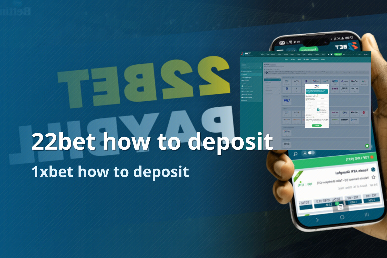 22bet how to deposit 1xbet how to deposit