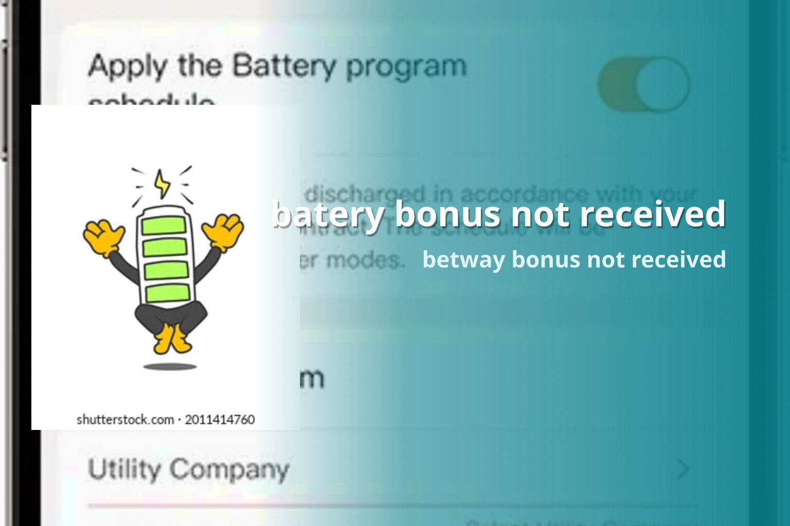 batery bonus not received - gaming_brand
