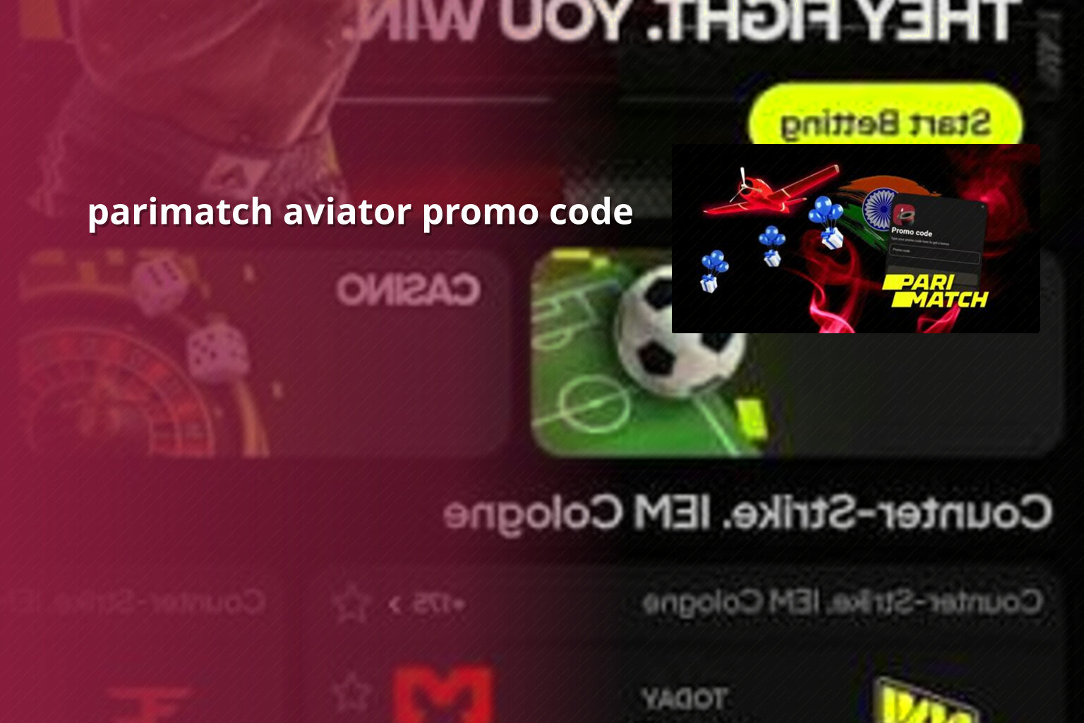 parimatch aviator promo code - gaming_brand
