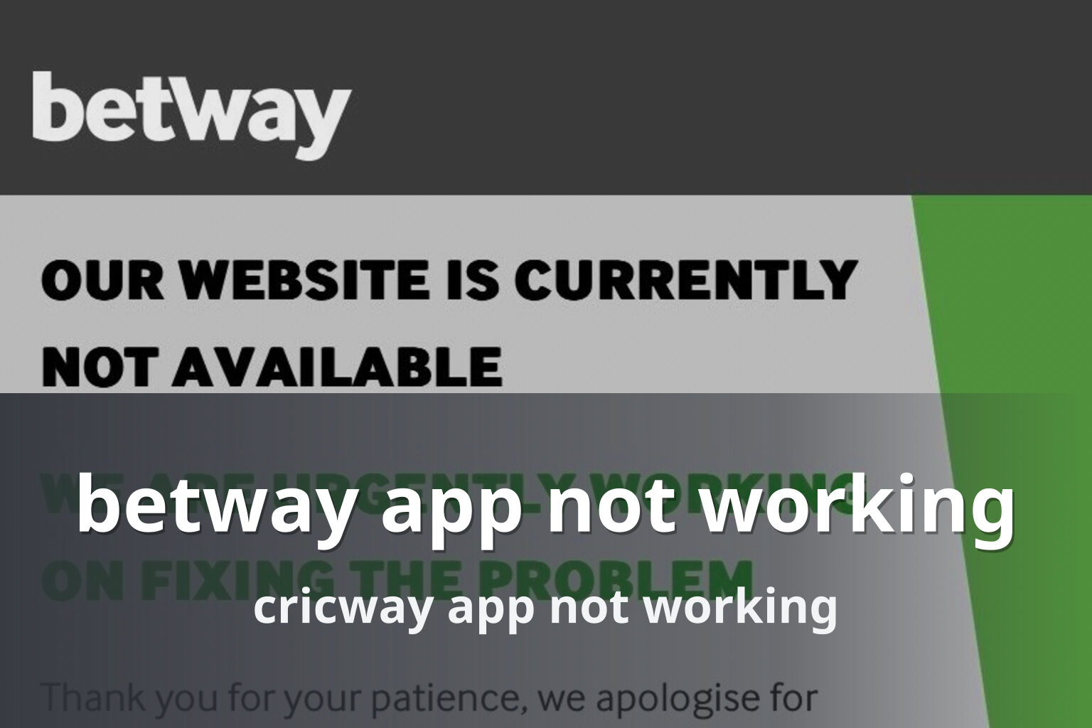 betway app not working cricway app not working