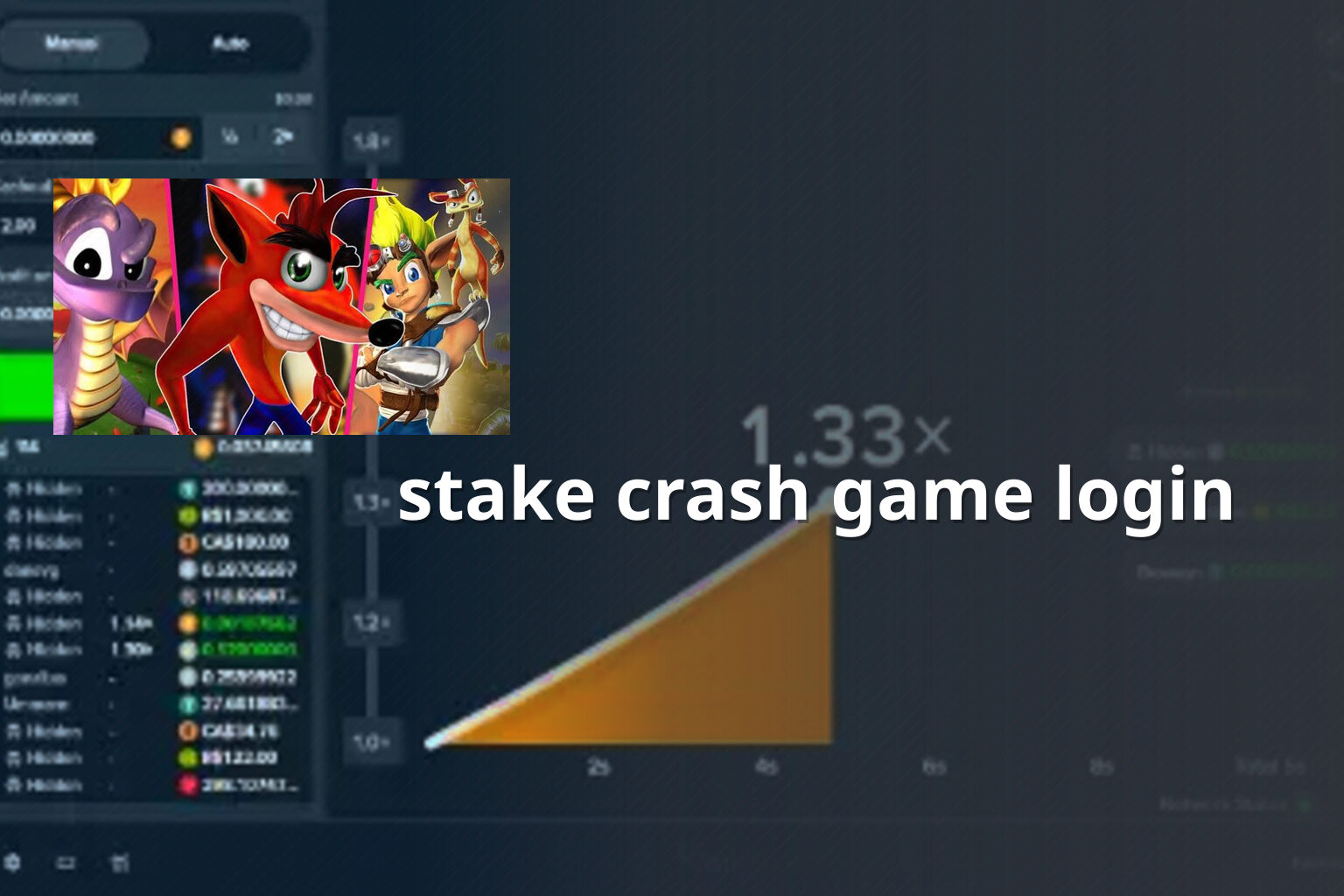 stake crash game login - gaming_brand