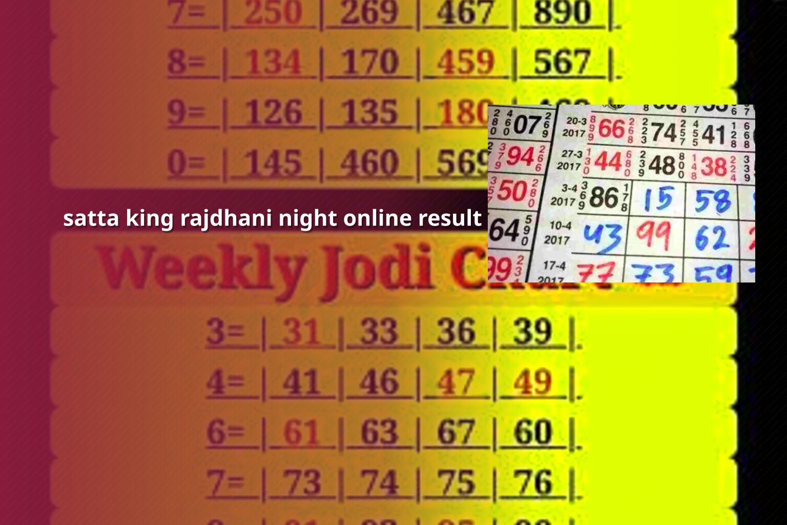 satta king rajdhani night online result - matka_satta