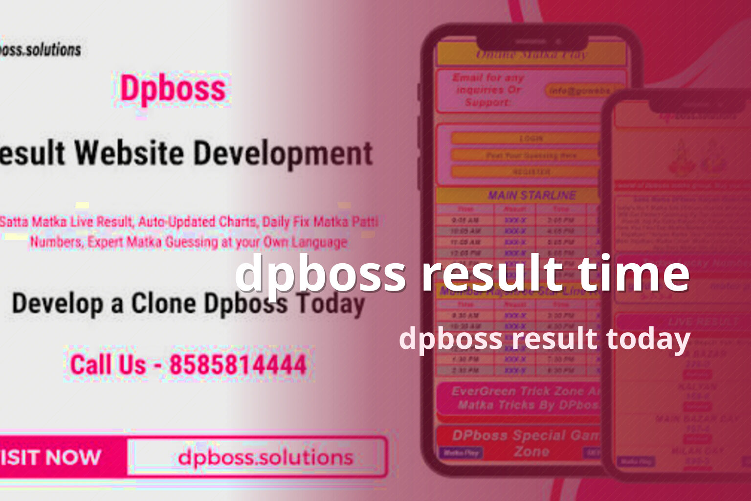 dpboss result time dpboss result today