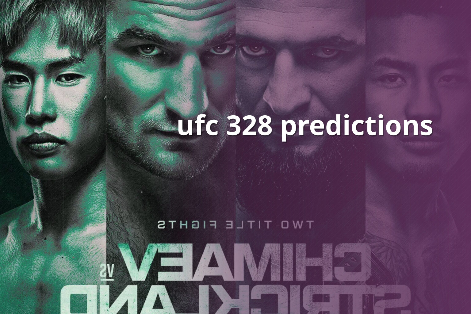 ufc 328 predictions - sportsbook