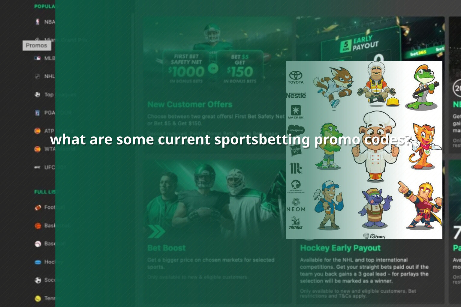 what are some current sportsbetting promo codes? - การพนัน