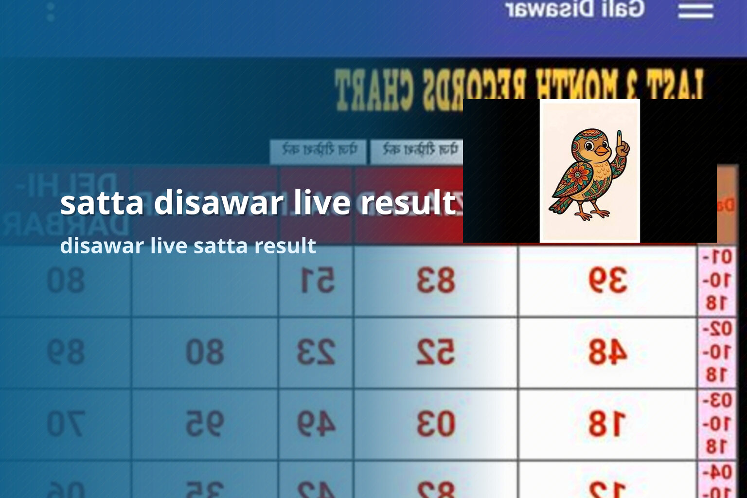 satta disawar live result - matka_satta