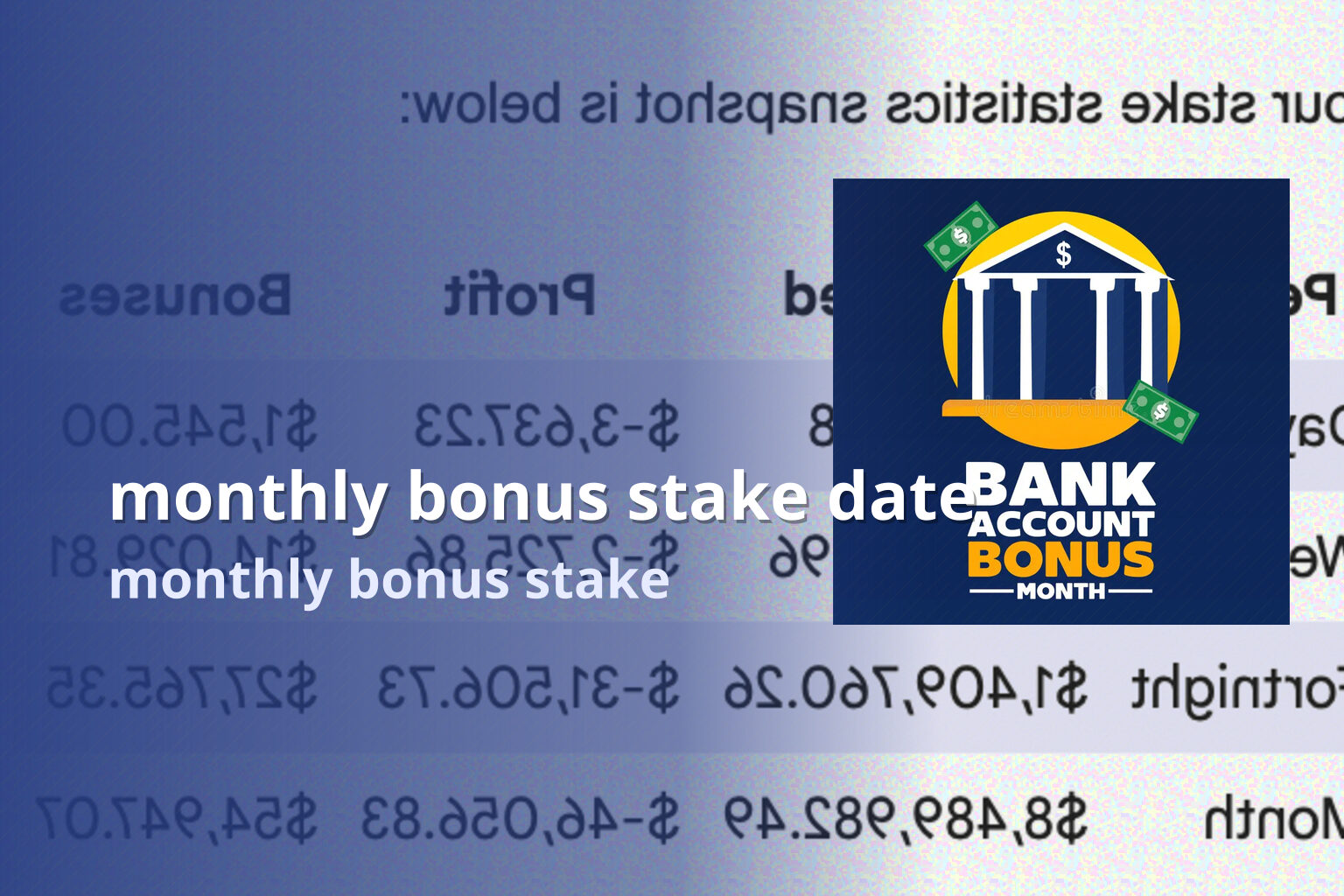 monthly bonus stake date - gaming_brand