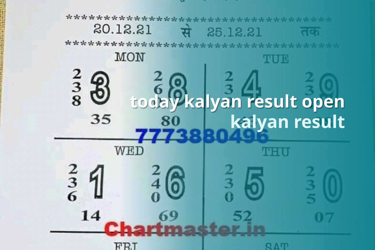 today kalyan result open - matka_satta