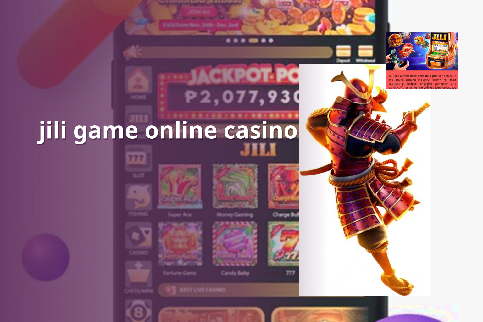 jili game online casino - slots