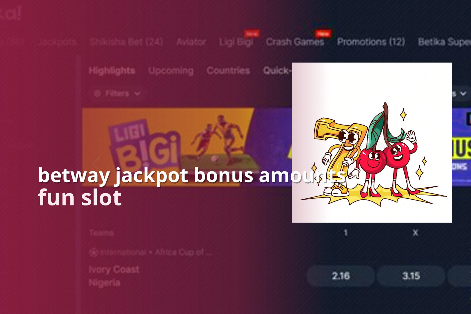 betway jackpot bonus amounts fun slot