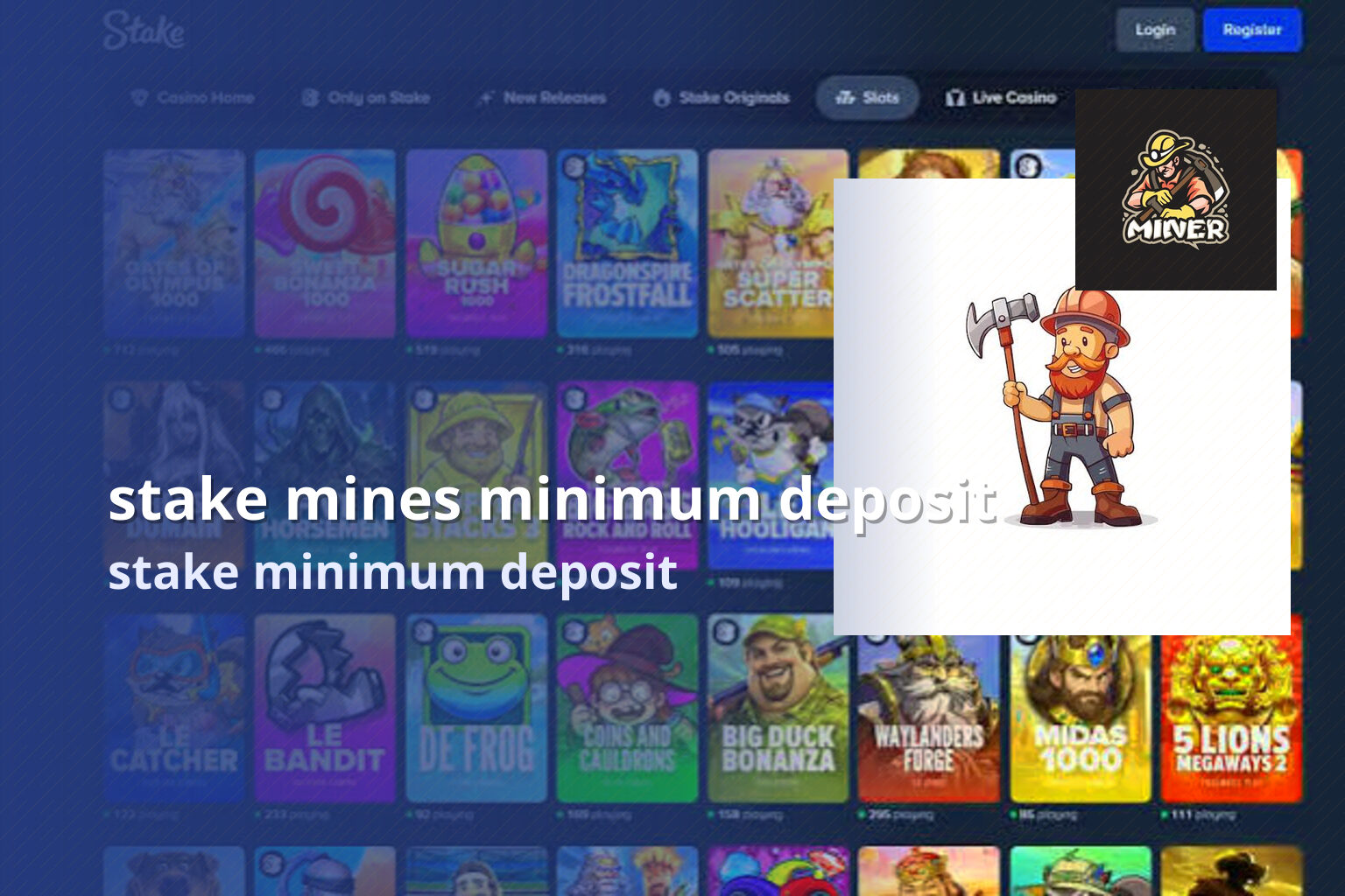 stake mines minimum deposit - gaming_brand