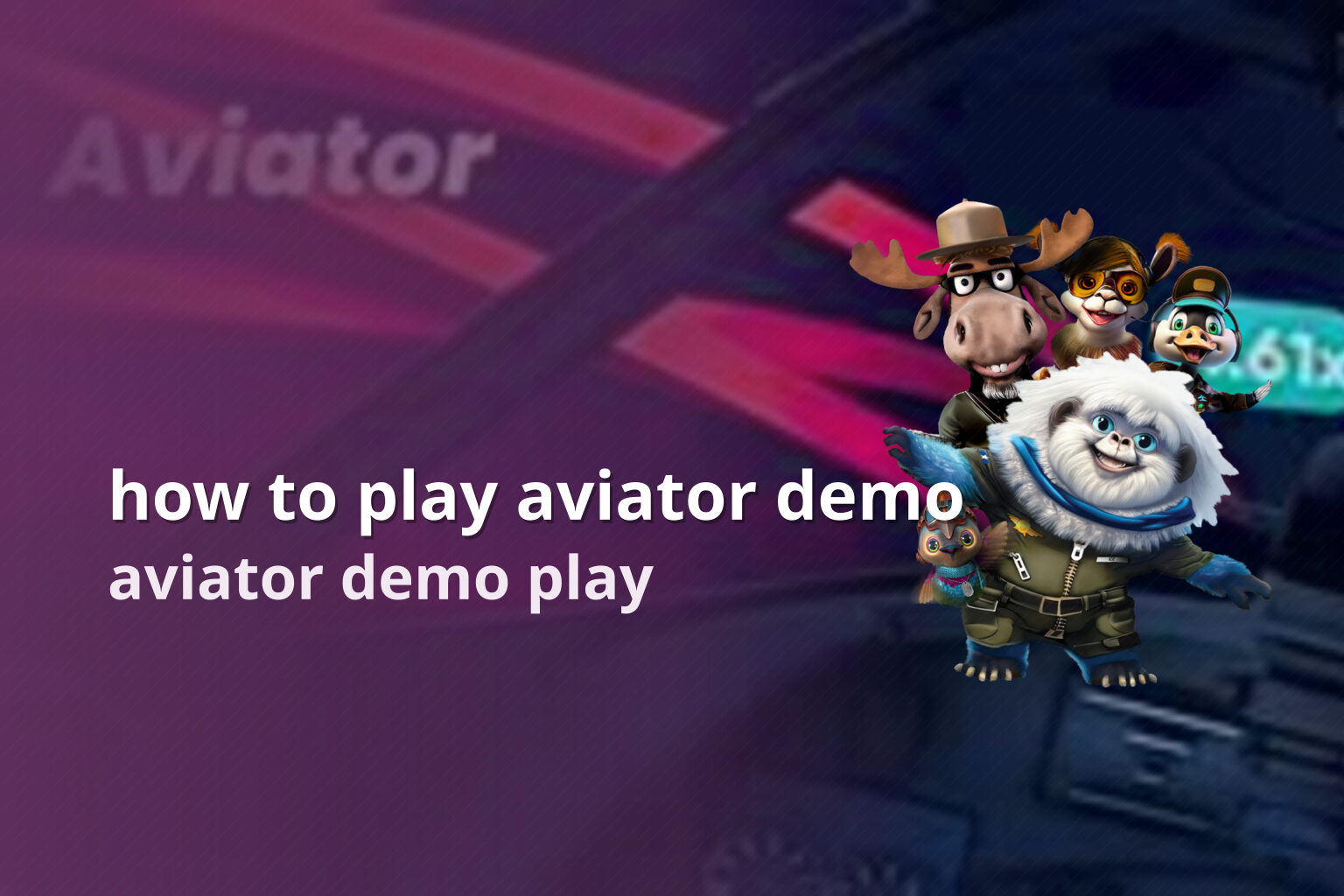 how to play aviator demo - crash_games