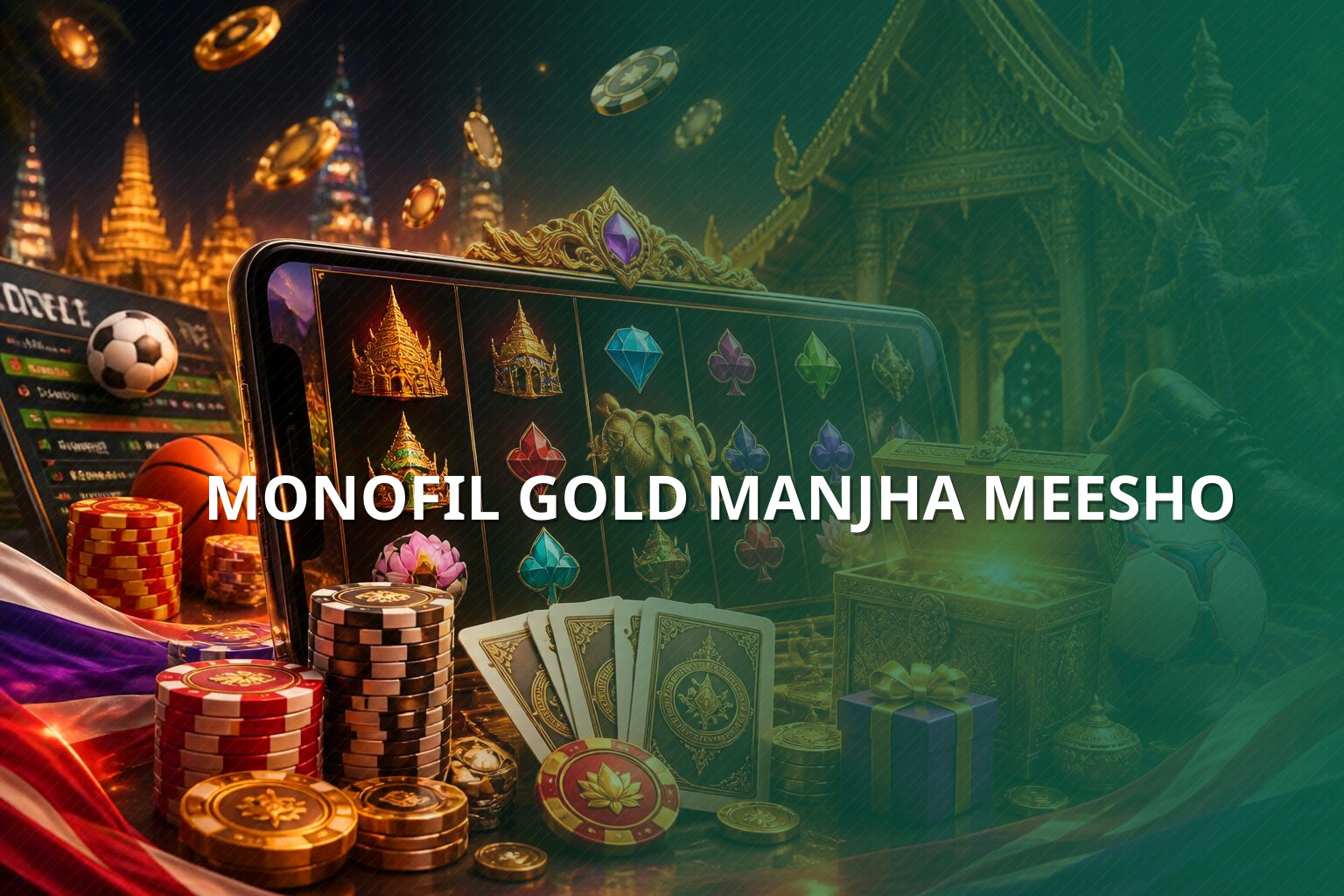MONOFIL GOLD MANJHA MEESHO - ecommerce product