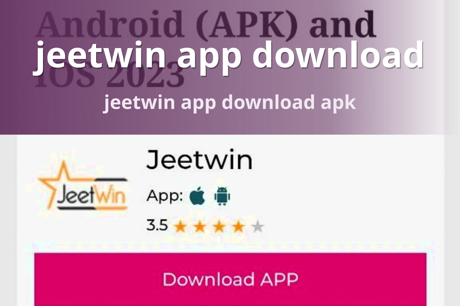 jeetwin app download jeetwin app download apk