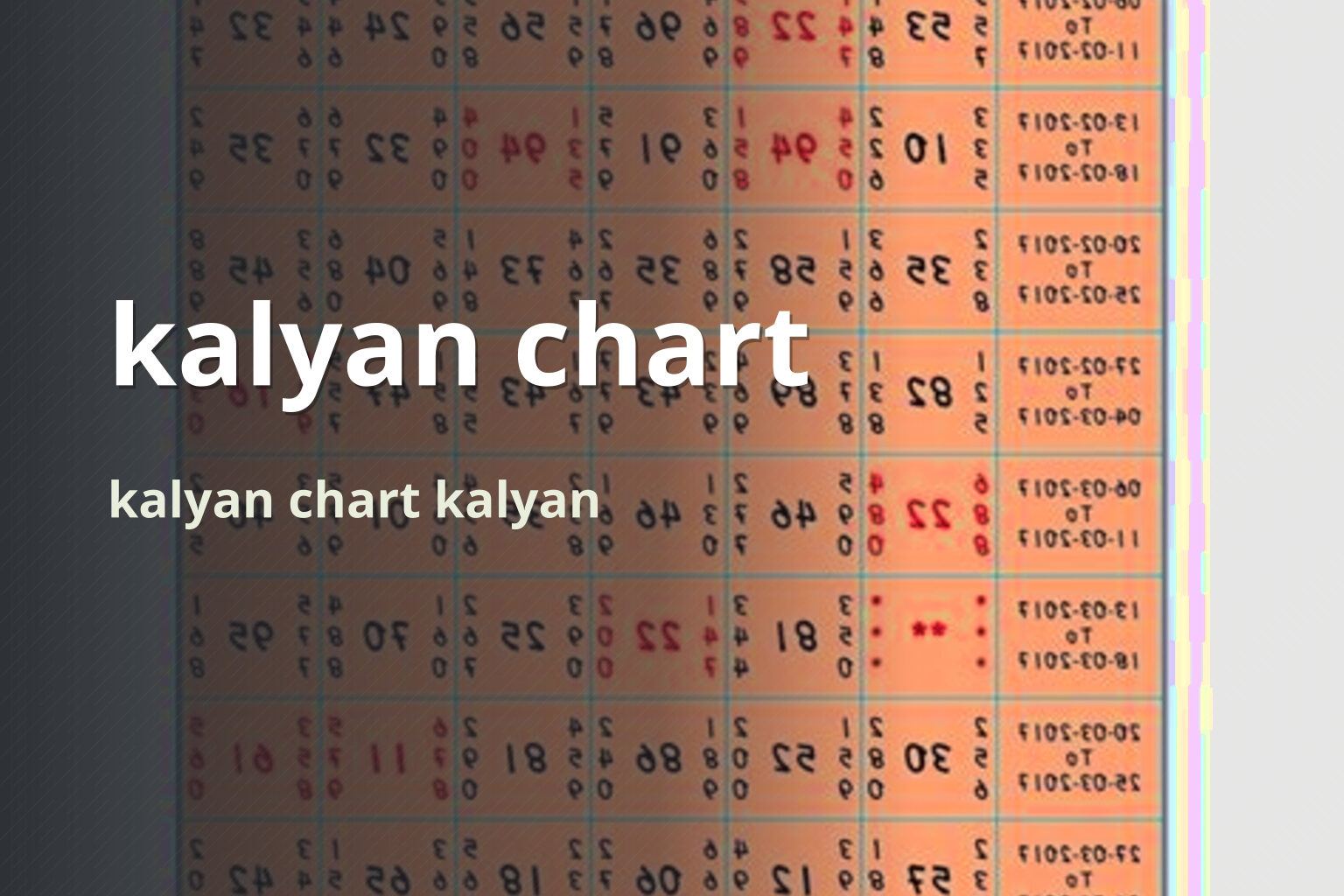 kalyan chart kalyan chart kalyan