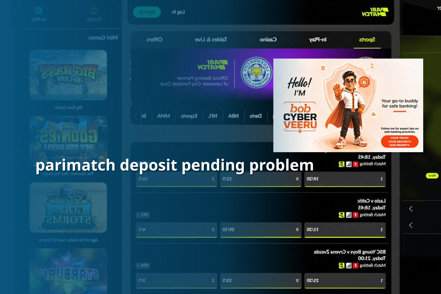 parimatch deposit pending problem - online gaming transaction support
