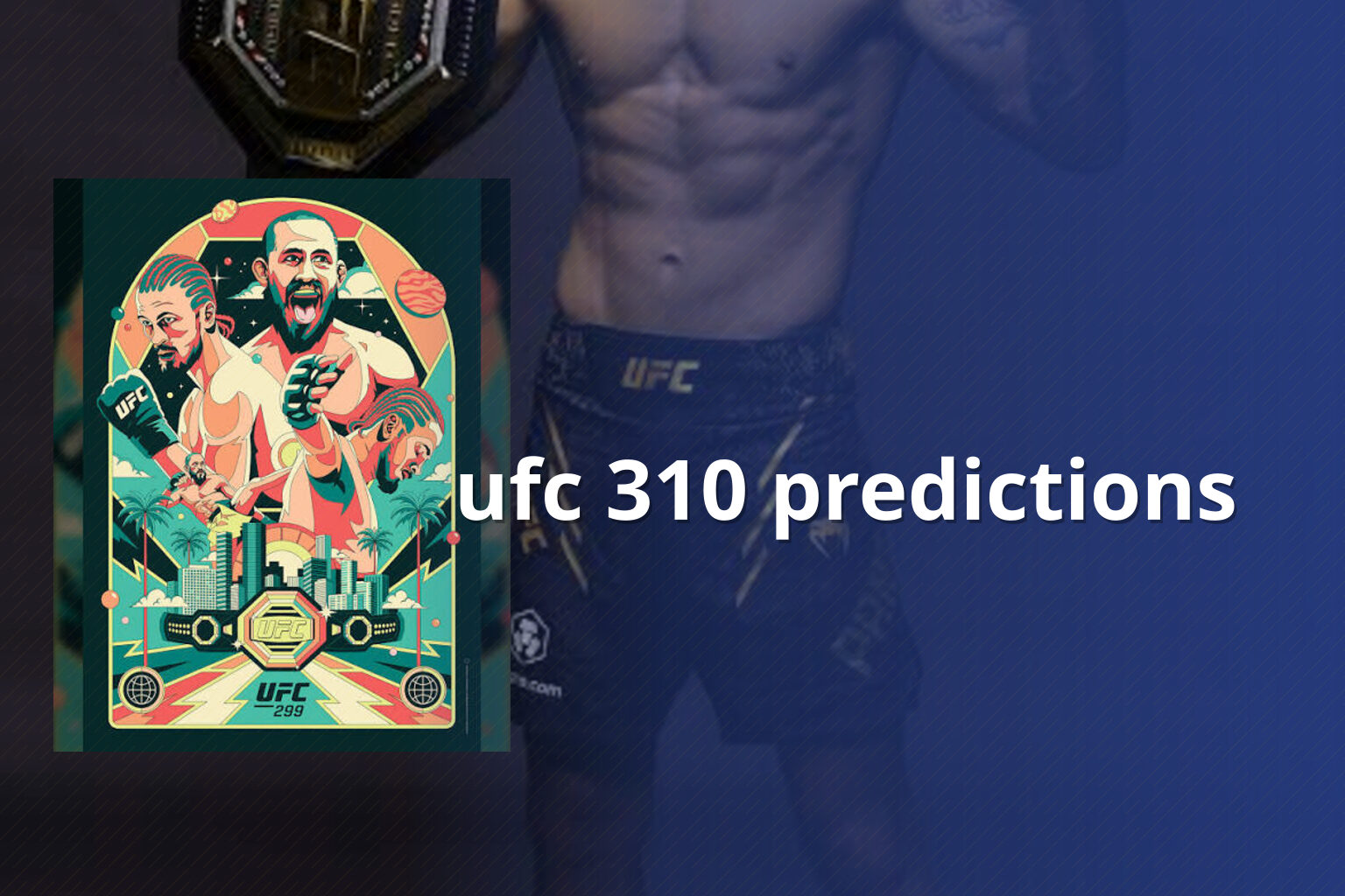 ufc 310 predictions - sportsbook