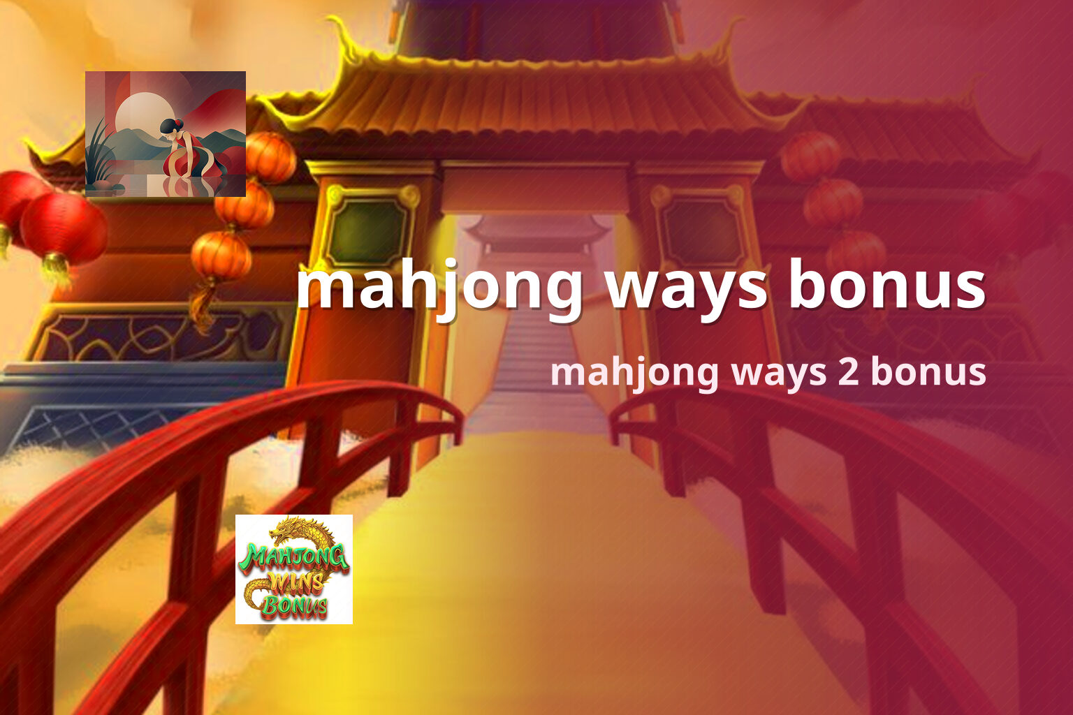 mahjong ways bonus - slots