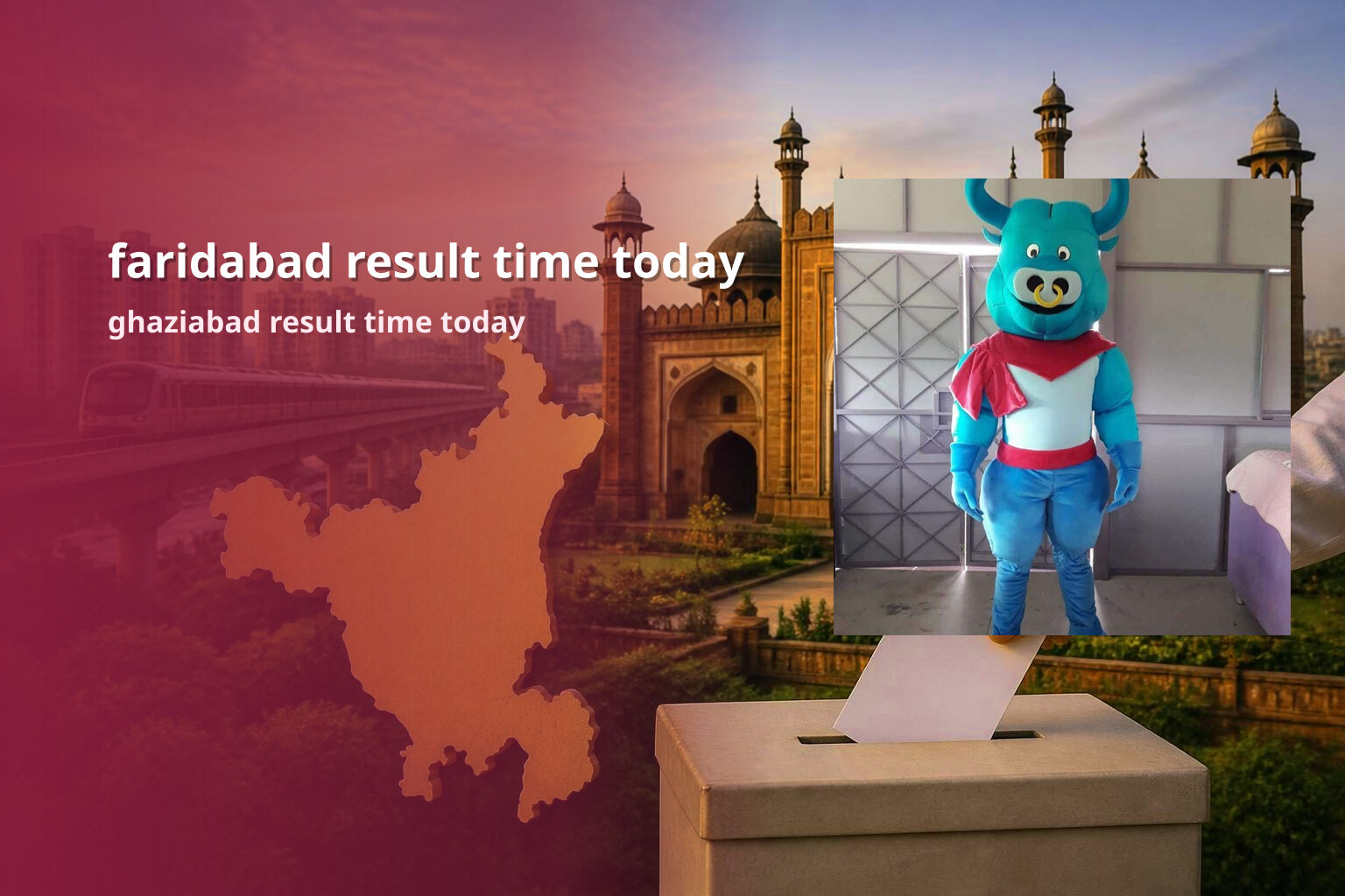 faridabad result time today ghaziabad result time today