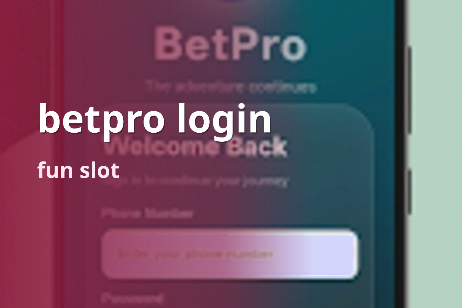 betpro login fun slot