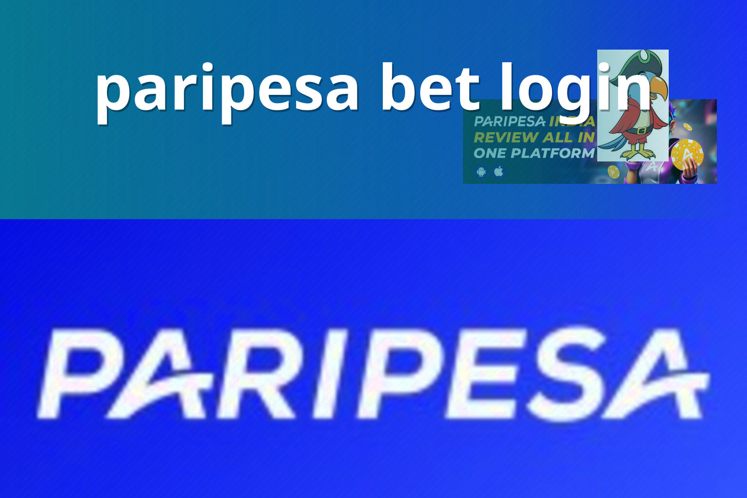 paripesa bet login - gaming_brand
