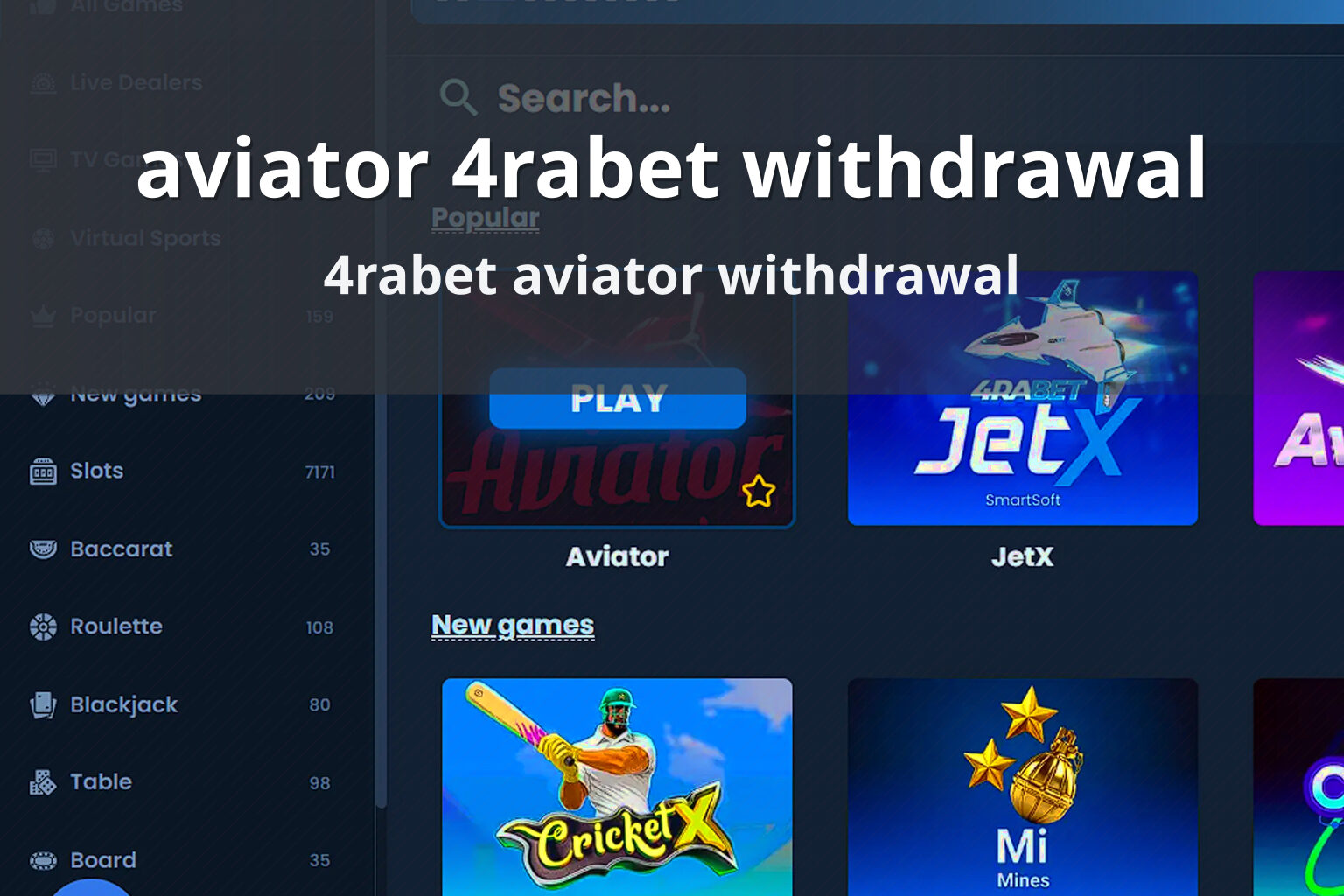 aviator 4rabet withdrawal - crash_games