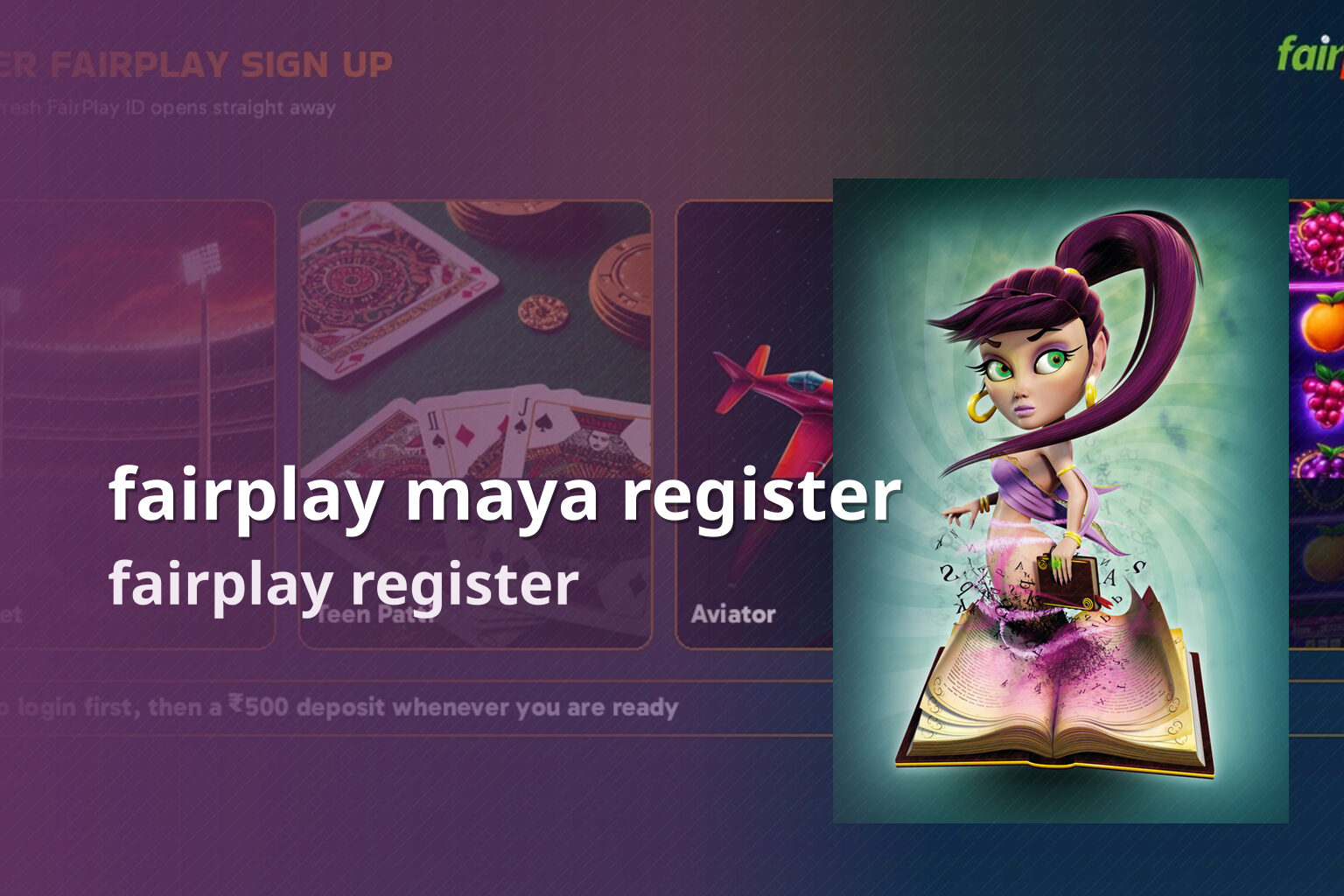 fairplay maya register fairplay register