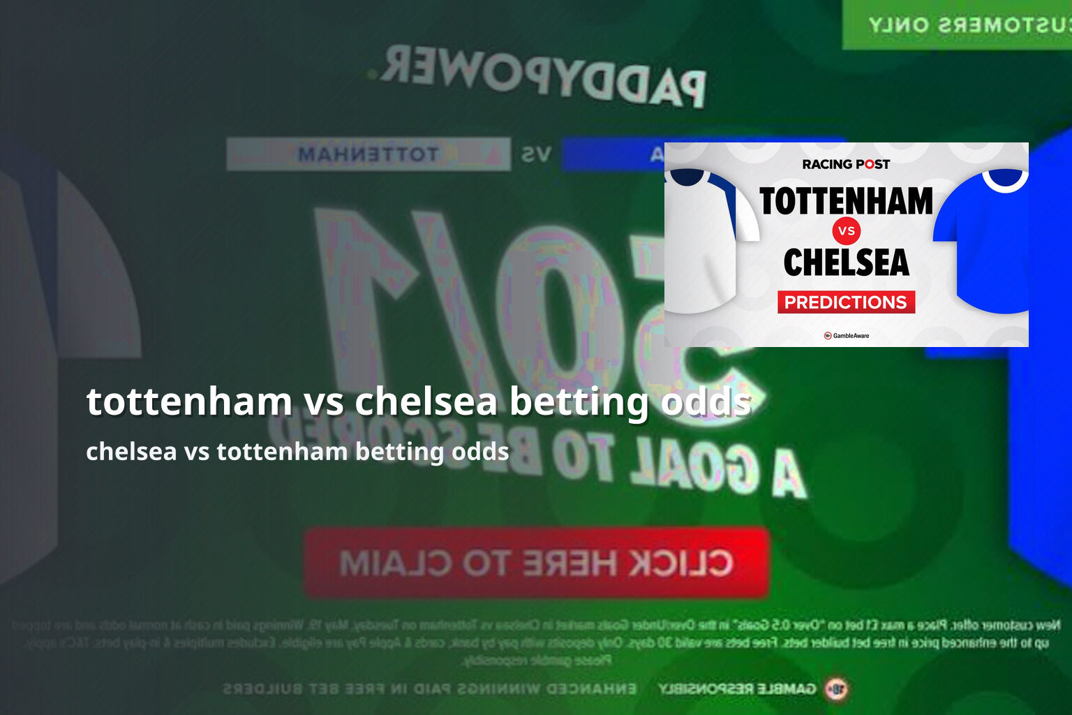 tottenham vs chelsea betting odds - sportsbook