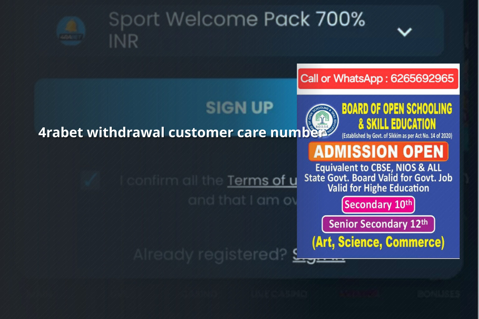 4rabet withdrawal customer care number - gaming_brand