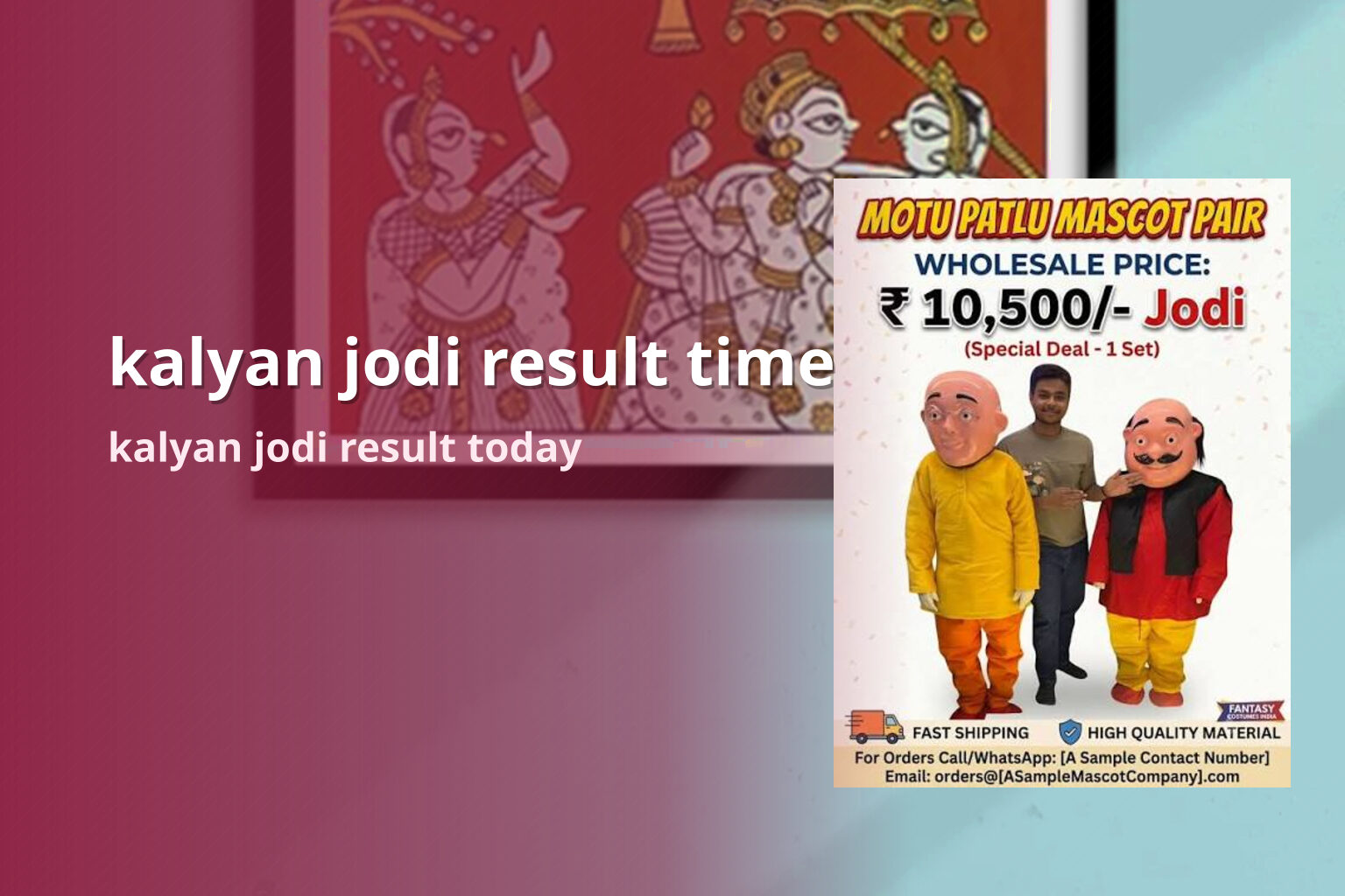 kalyan jodi result time - matka_satta