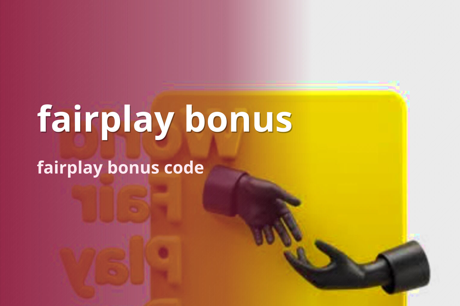 fairplay bonus fairplay bonus code