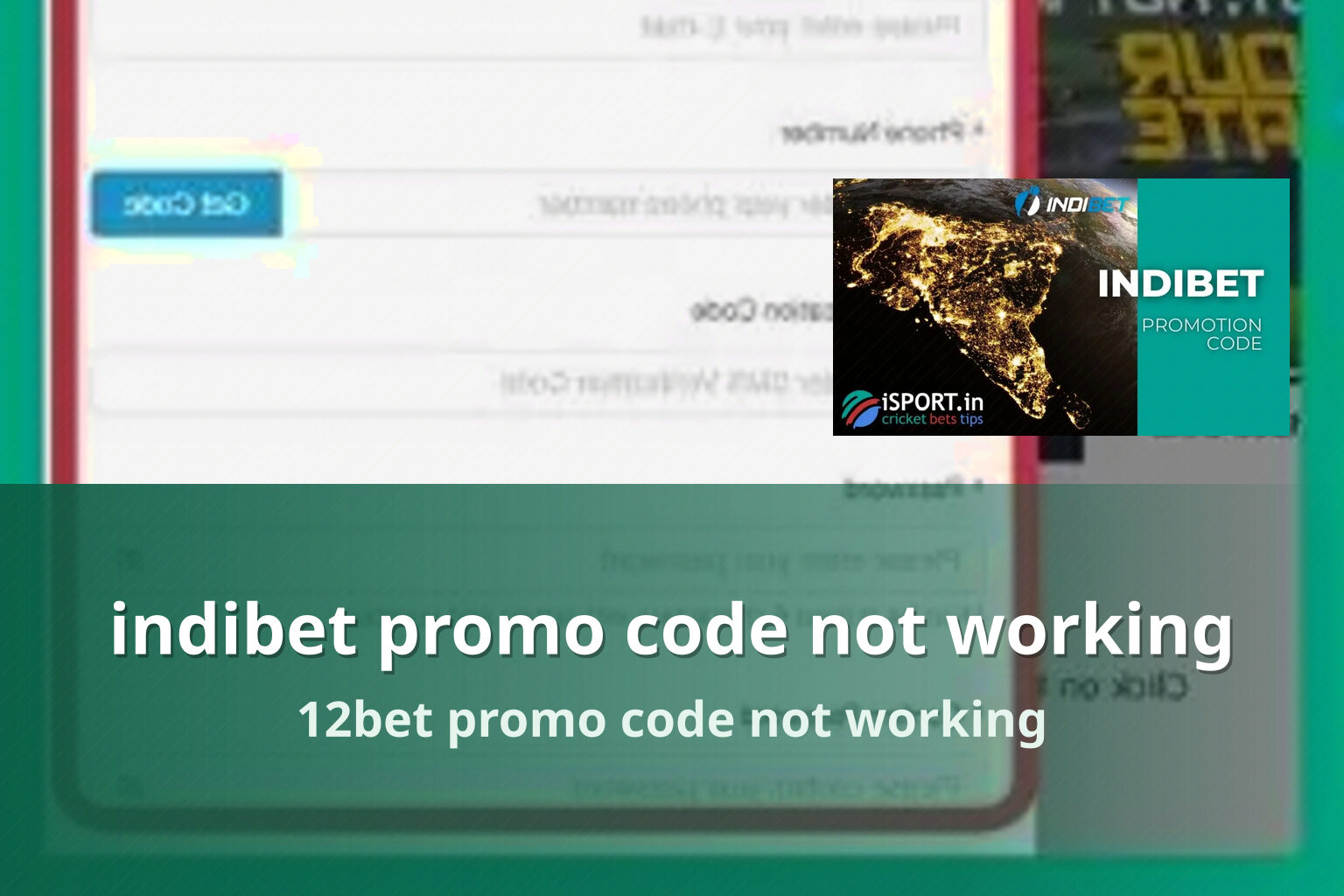indibet promo code not working - gaming_brand