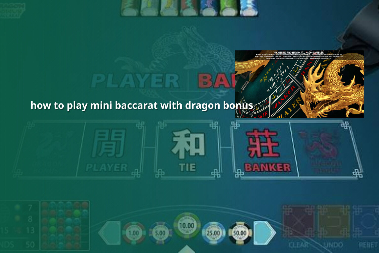 how to play mini baccarat with dragon bonus - casino