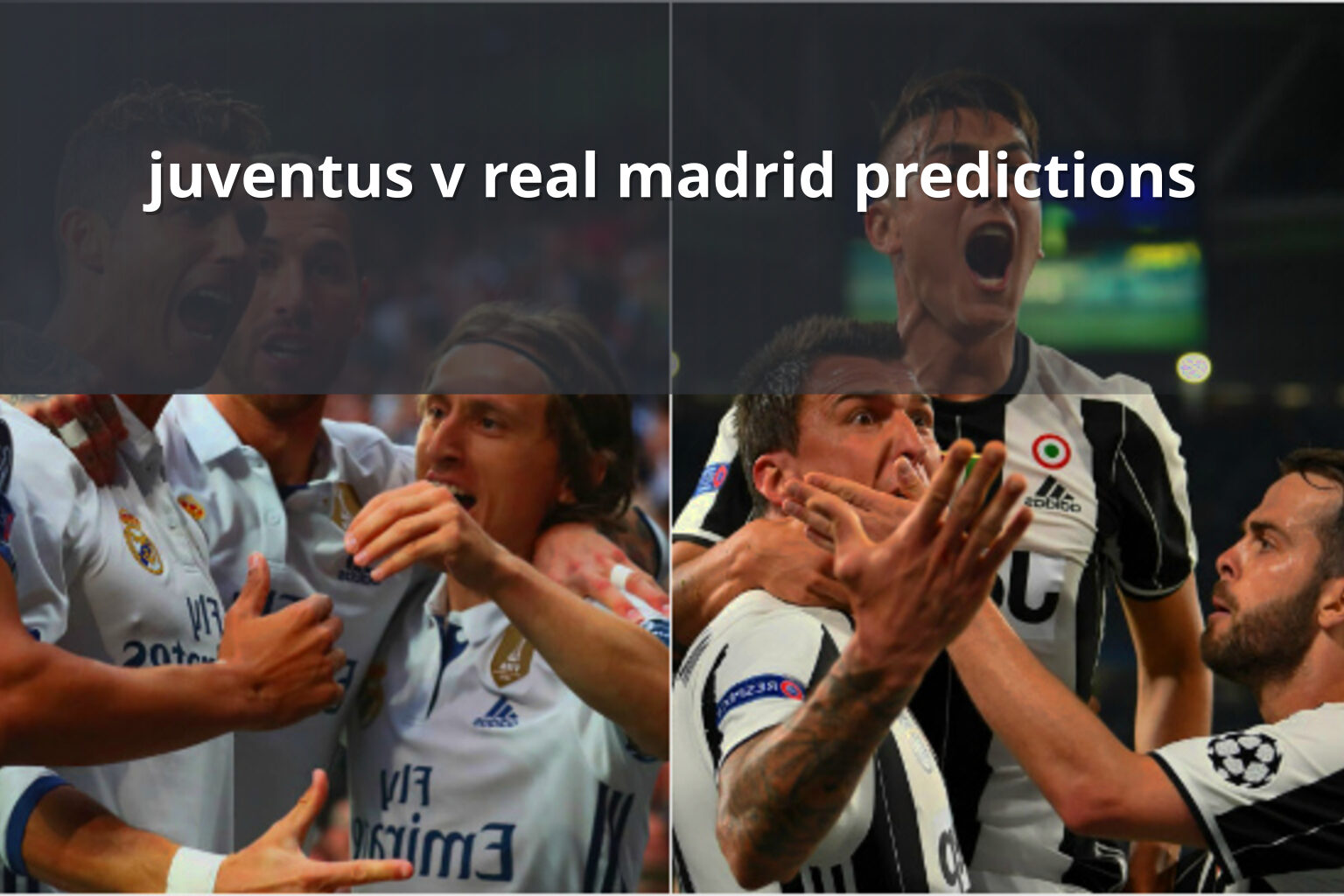 juventus v real madrid predictions - sportsbook